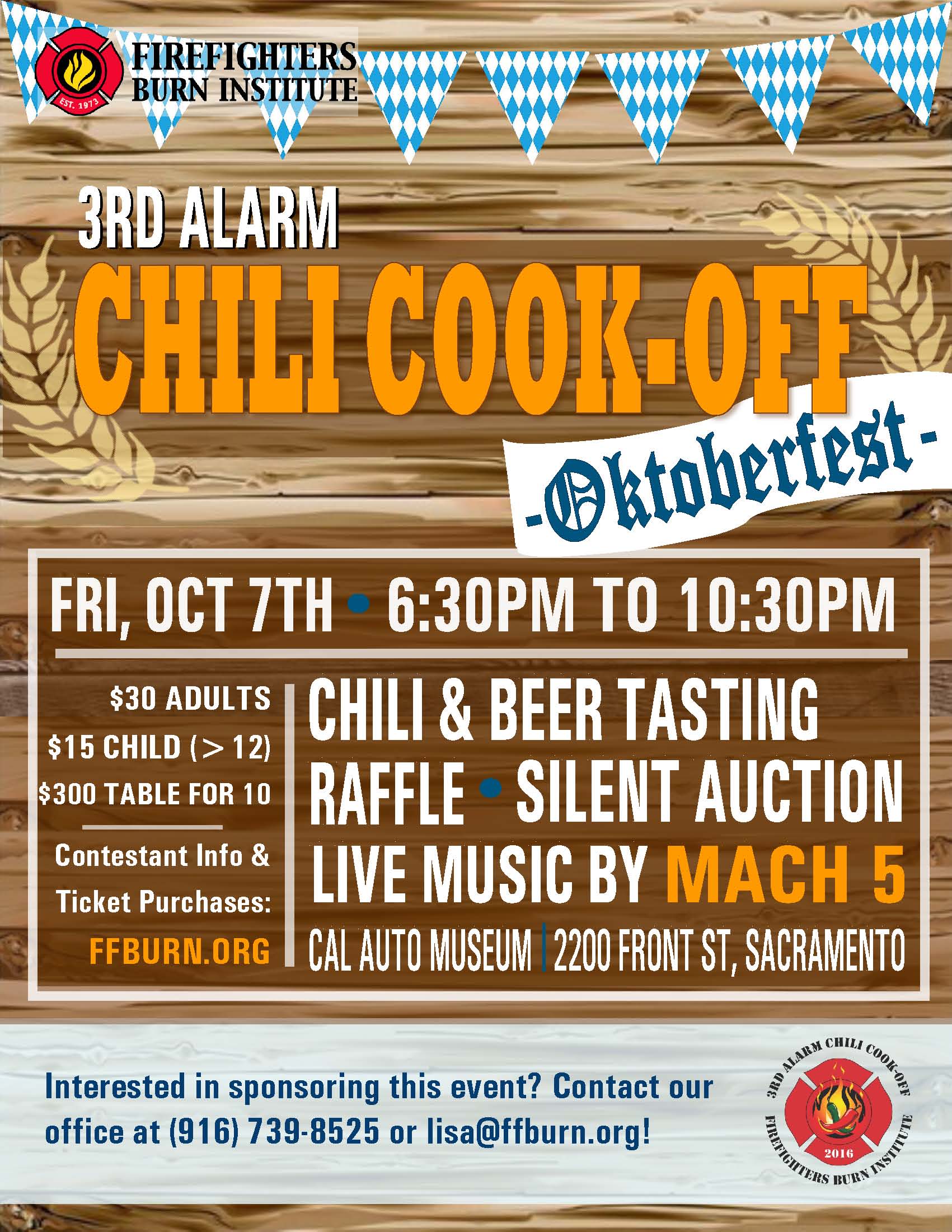 3rd alarm chili cook off oktoberfest firefighters burn institute chili cook off flyer
